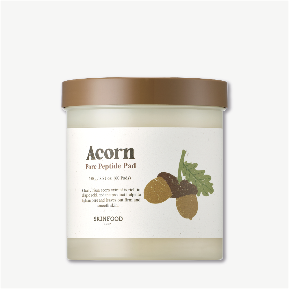 سكن فود مسحات البلوط والببتيد للعناية بالمسام 250 جم (60 مسحة)